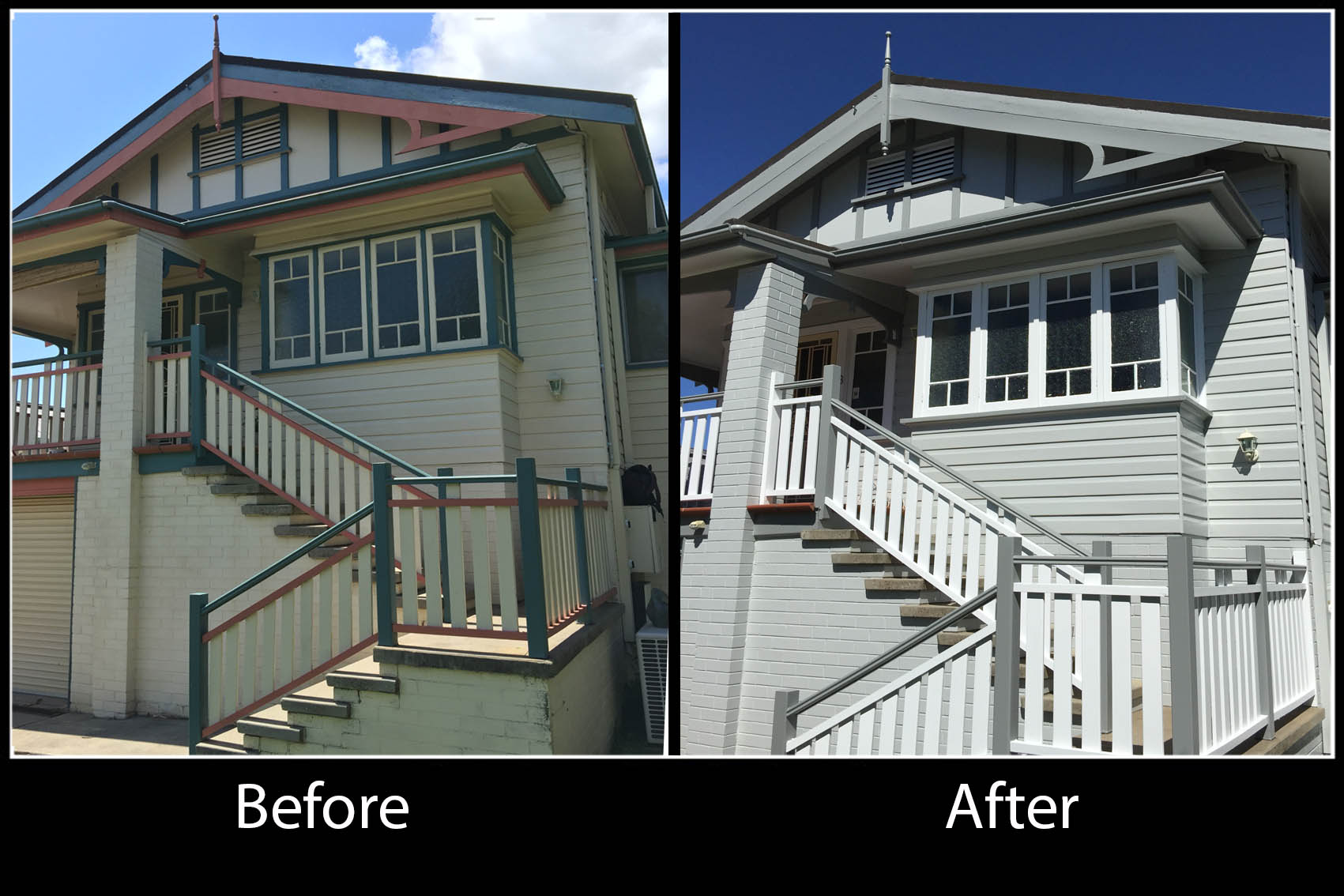 Clarence street before and after
