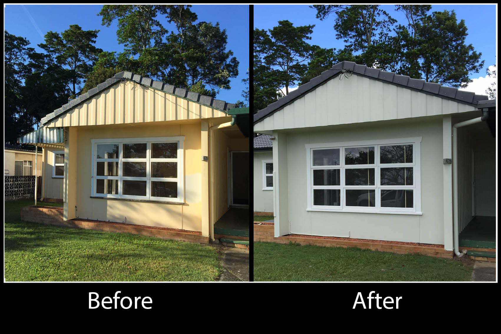 Oliver street before and after